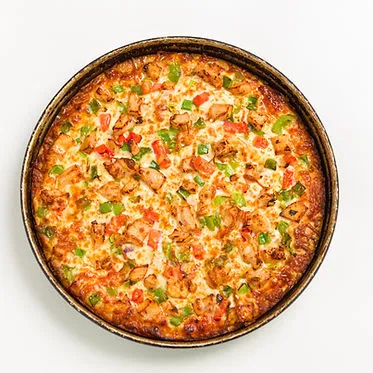 Butter Chicken Pizza at Pizza 64 Leduc Alberta